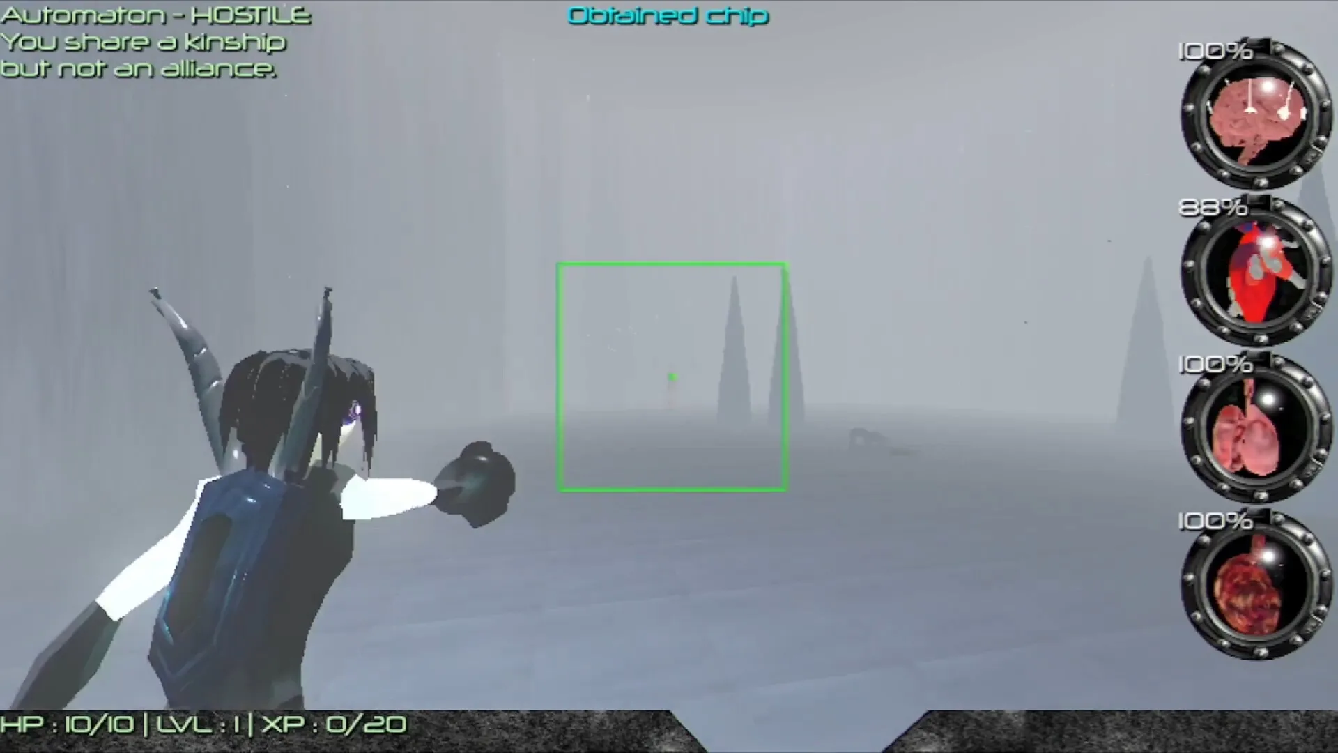 Automaton Heart: Screenshot showing game interface and gameplay elements