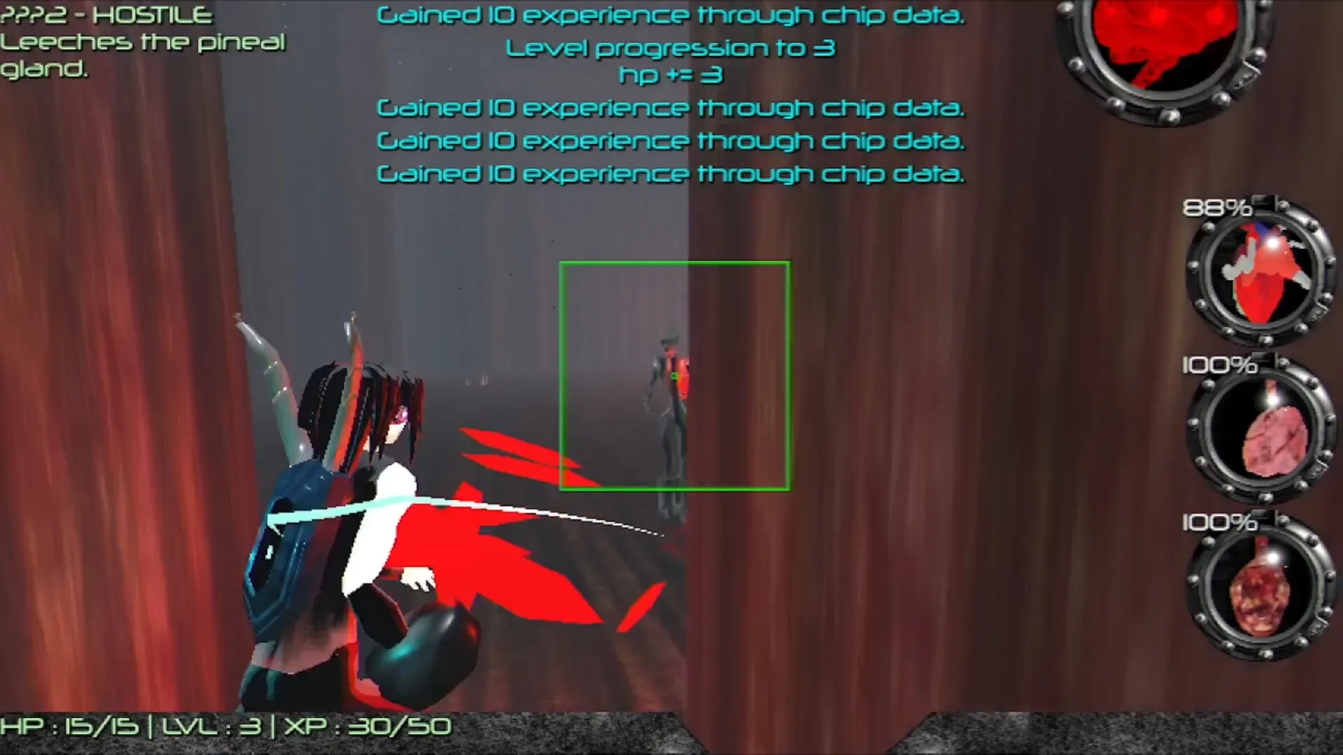 Automaton Heart: Screenshot showing game interface and gameplay elements