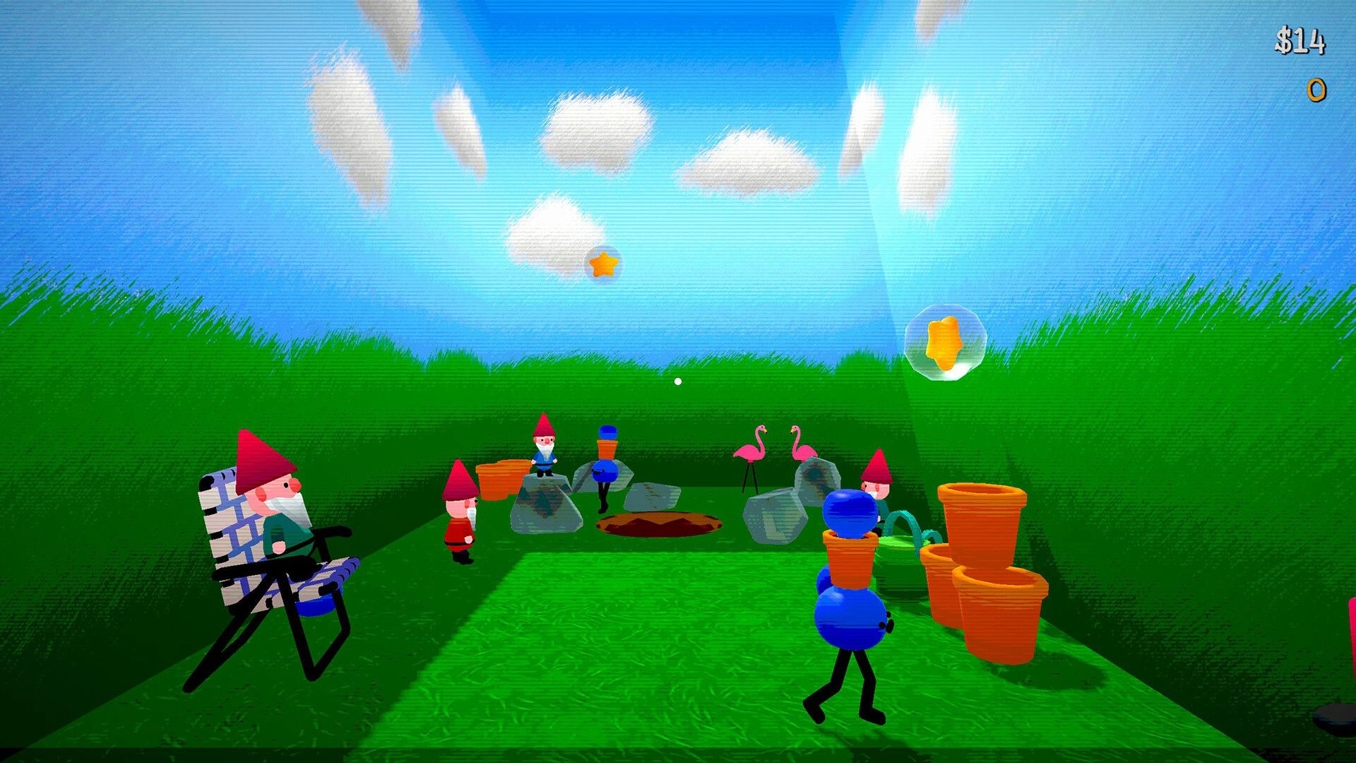 Berry Bury Berry: Gnomes and berry pals gather around a hole in a colorful garden setting