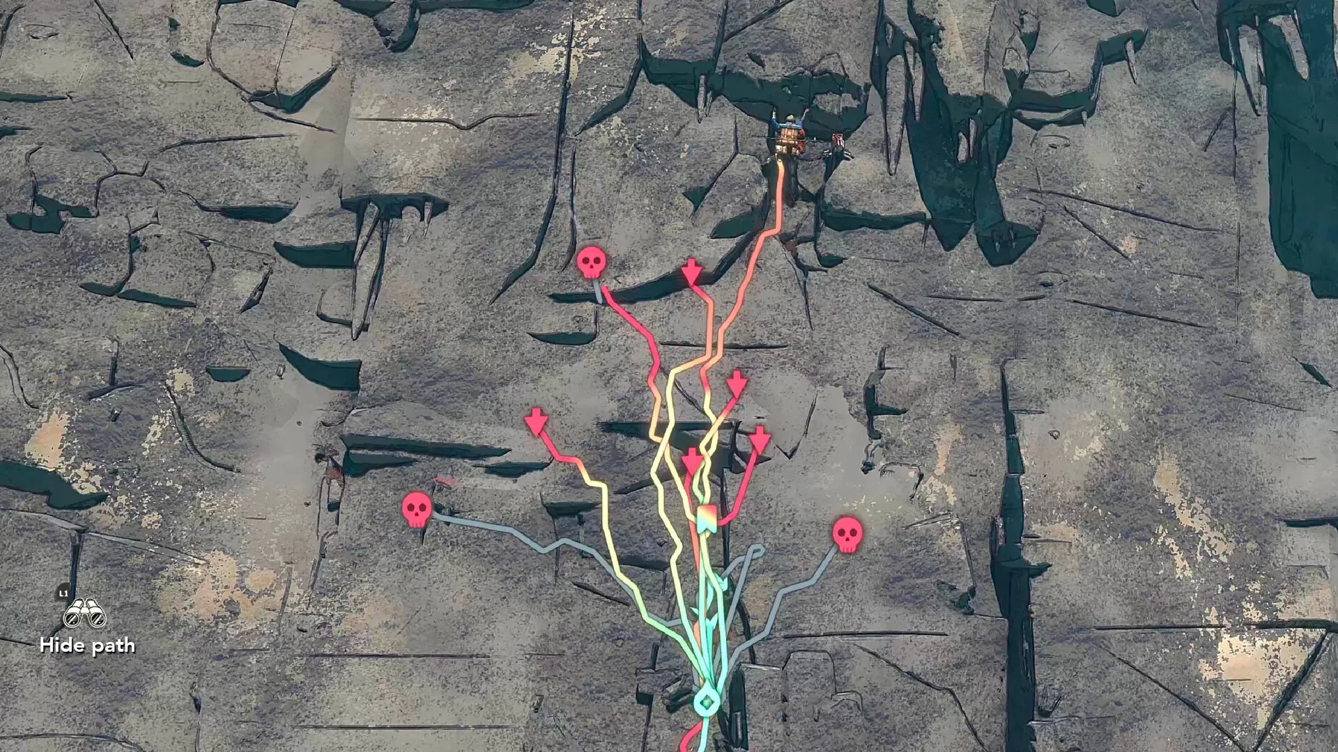 Cairn: Screenshot showing game interface and gameplay elements