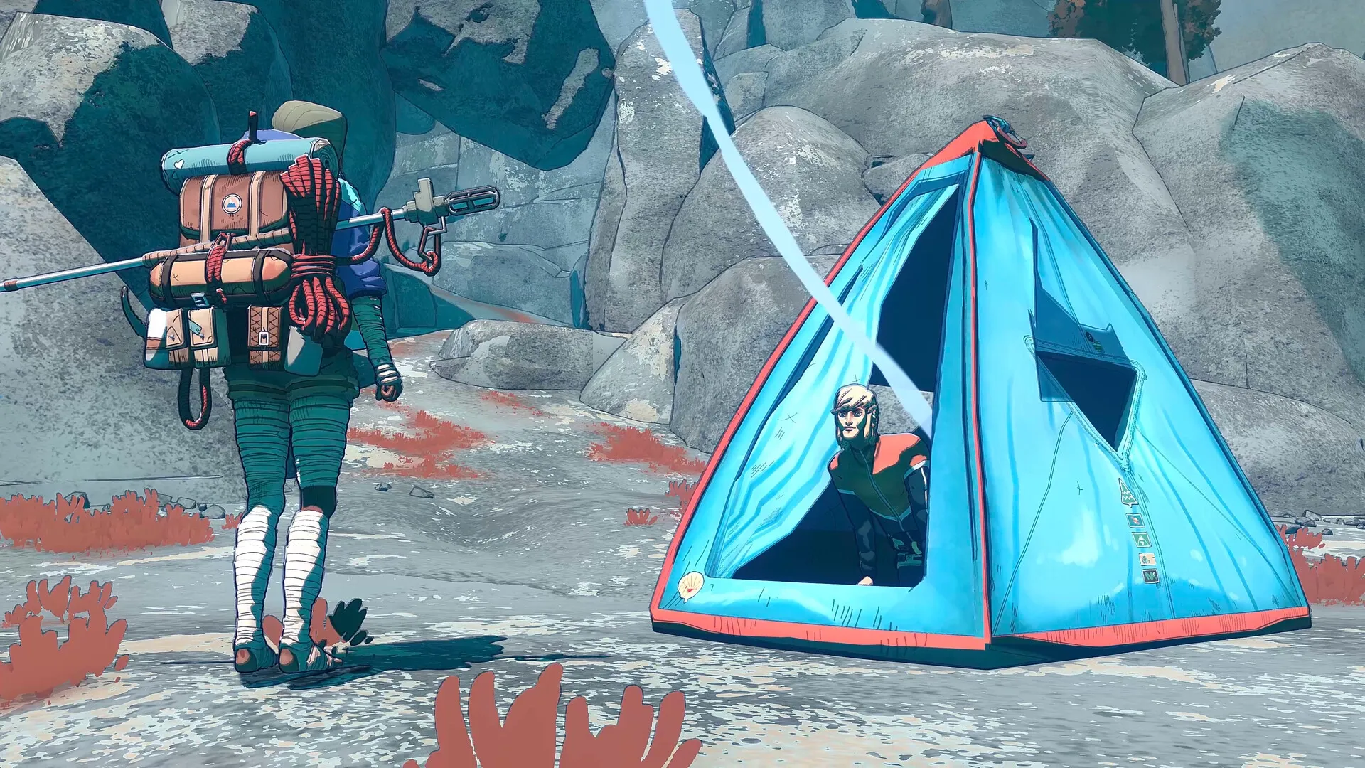 Cairn: Screenshot showing game interface and gameplay elements