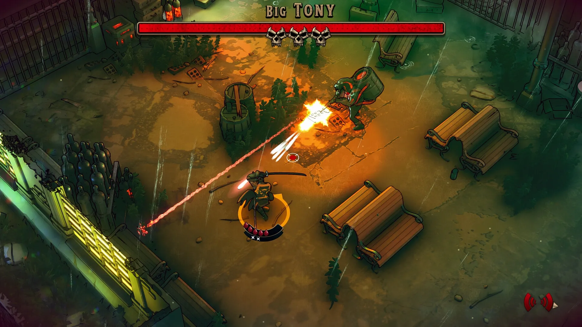 Cursed Blood: Screenshot showing game interface and gameplay elements