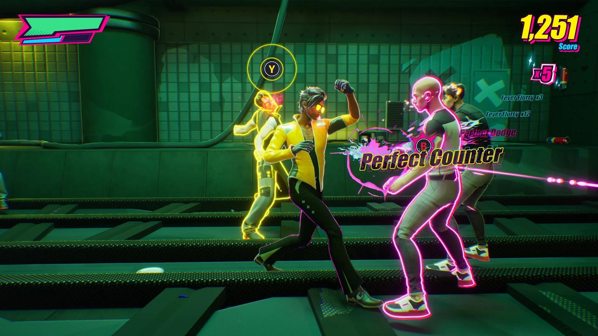 Dead as Disco: Charlie Disco executes perfect counter in neon-lit subway fight scene