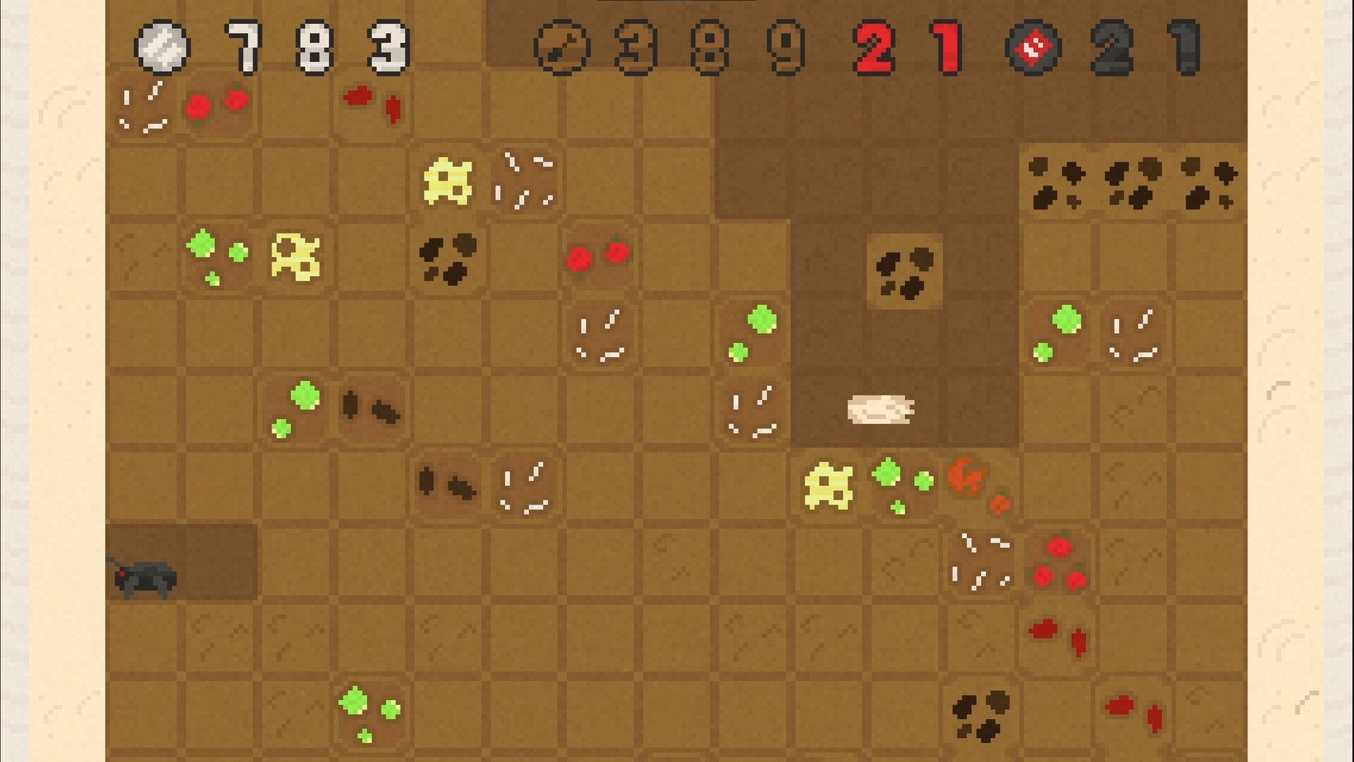 Dig Dig Burrito!: Burrito character digs through grid with ingredients, avoiding enemies and collecting items.