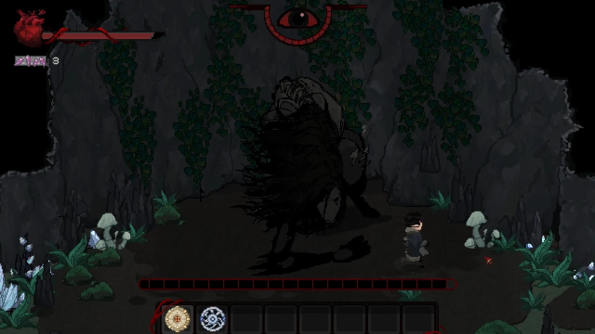 DOWNHILL: Screenshot showing game interface and gameplay elements