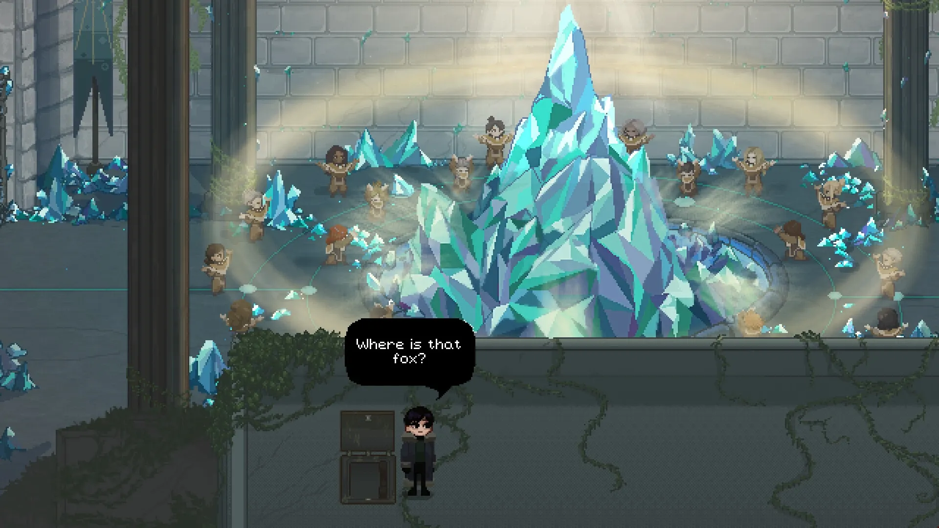 DOWNHILL: Screenshot showing game interface and gameplay elements