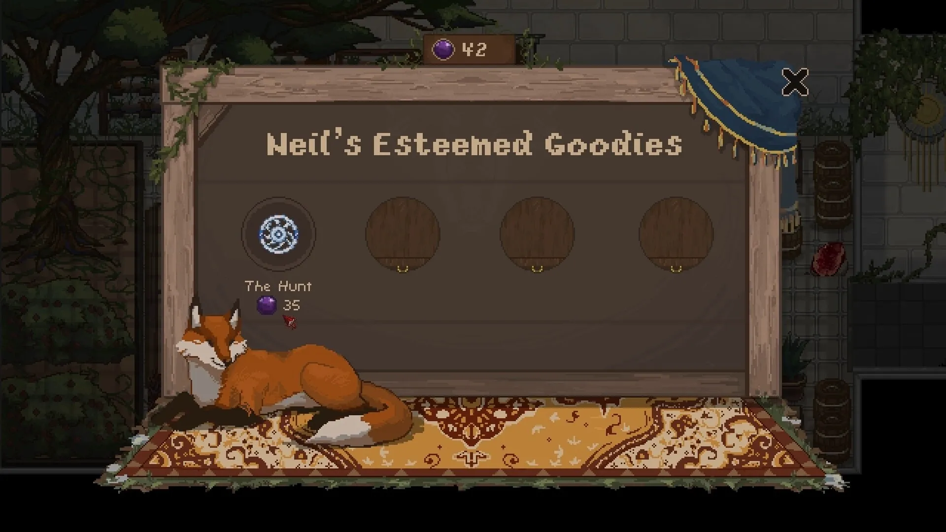 DOWNHILL: Screenshot showing game interface and gameplay elements