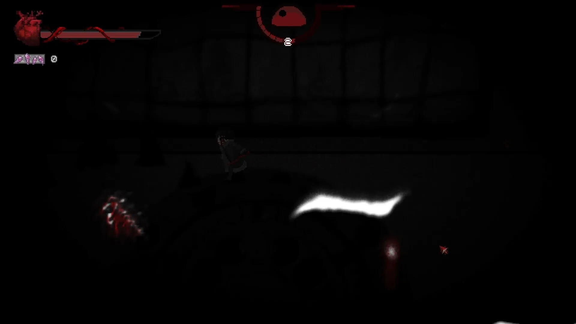DOWNHILL: Screenshot showing game interface and gameplay elements