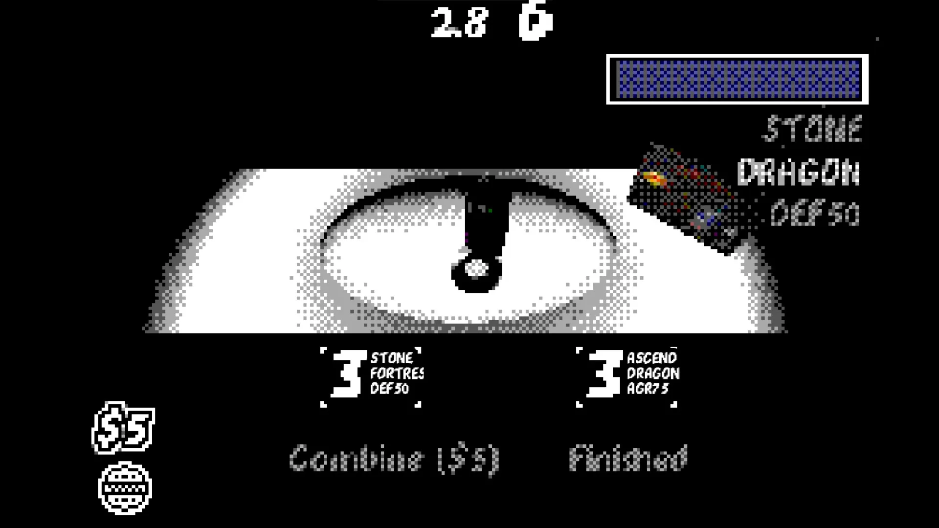 From The Top: Battling tops interface with options to combine Stone Fortress and Ascend Dragon tops