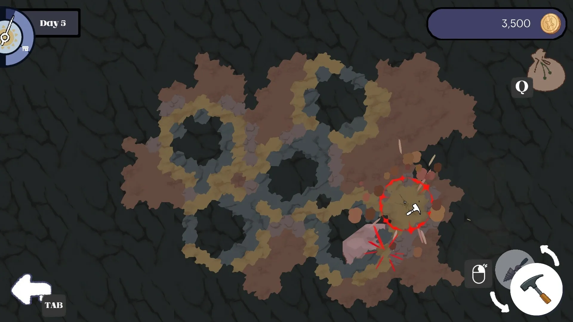 Gemporium: Screenshot showing game interface and gameplay elements