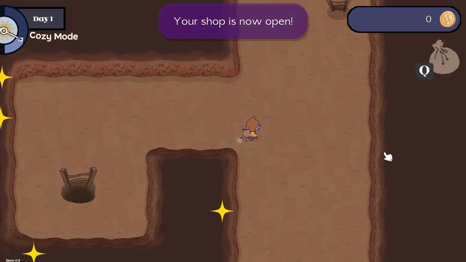 Gemporium: Screenshot showing game interface and gameplay elements