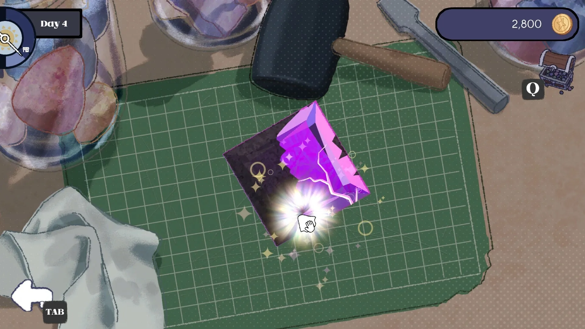Gemporium: Screenshot showing game interface and gameplay elements