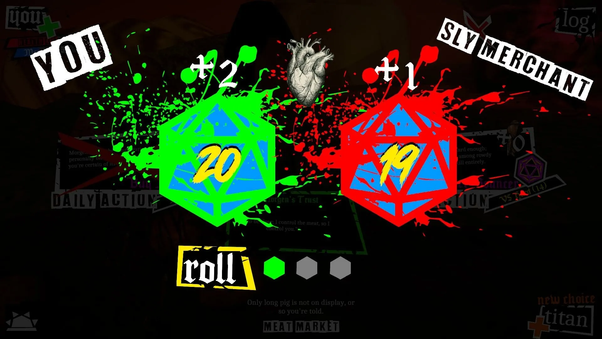 gorepunk: Screenshot showing game interface and gameplay elements