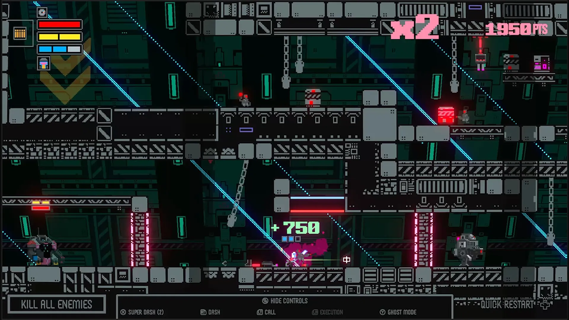 Haneda Girl: Player character fights enemies in a dark industrial setting with score and health bars visible.