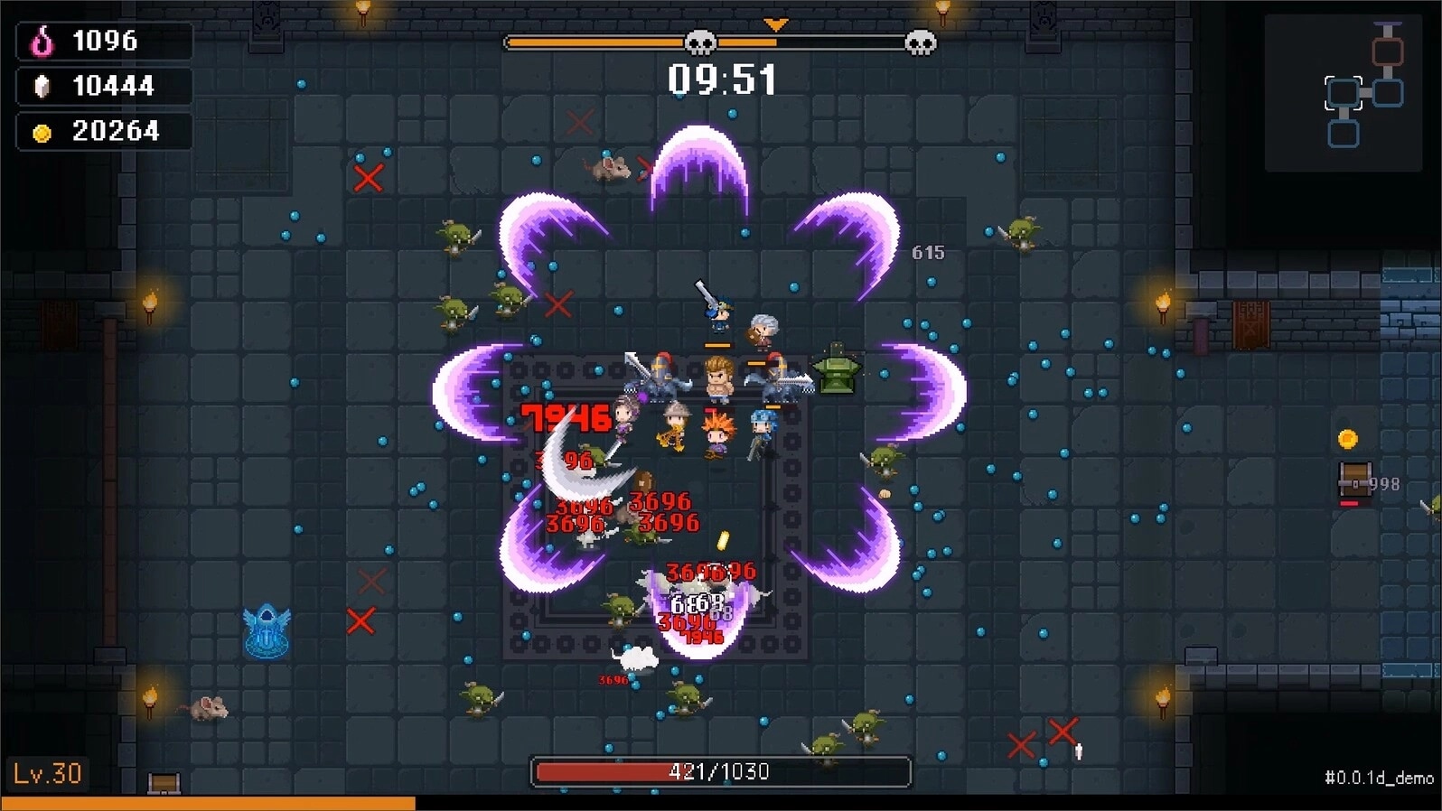 I Am Legion: Intense battle with characters unleashing attacks on enemies in a dungeon setting