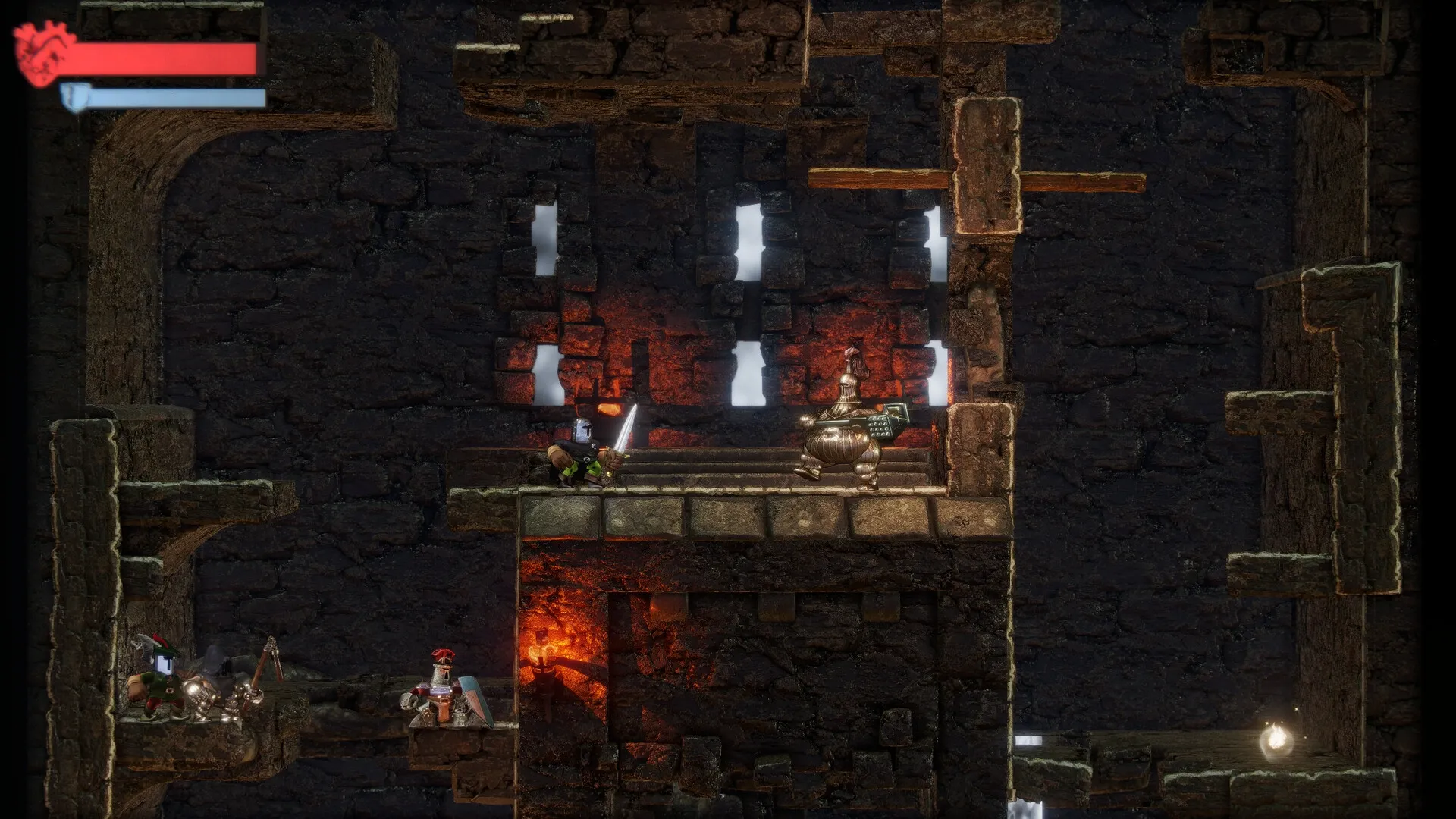 JUMP KING QUEST: Screenshot showing game interface and gameplay elements