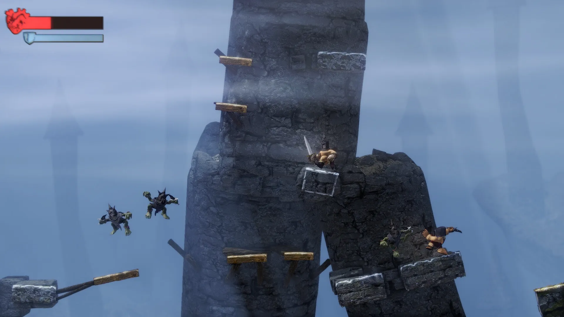 JUMP KING QUEST: Screenshot showing game interface and gameplay elements