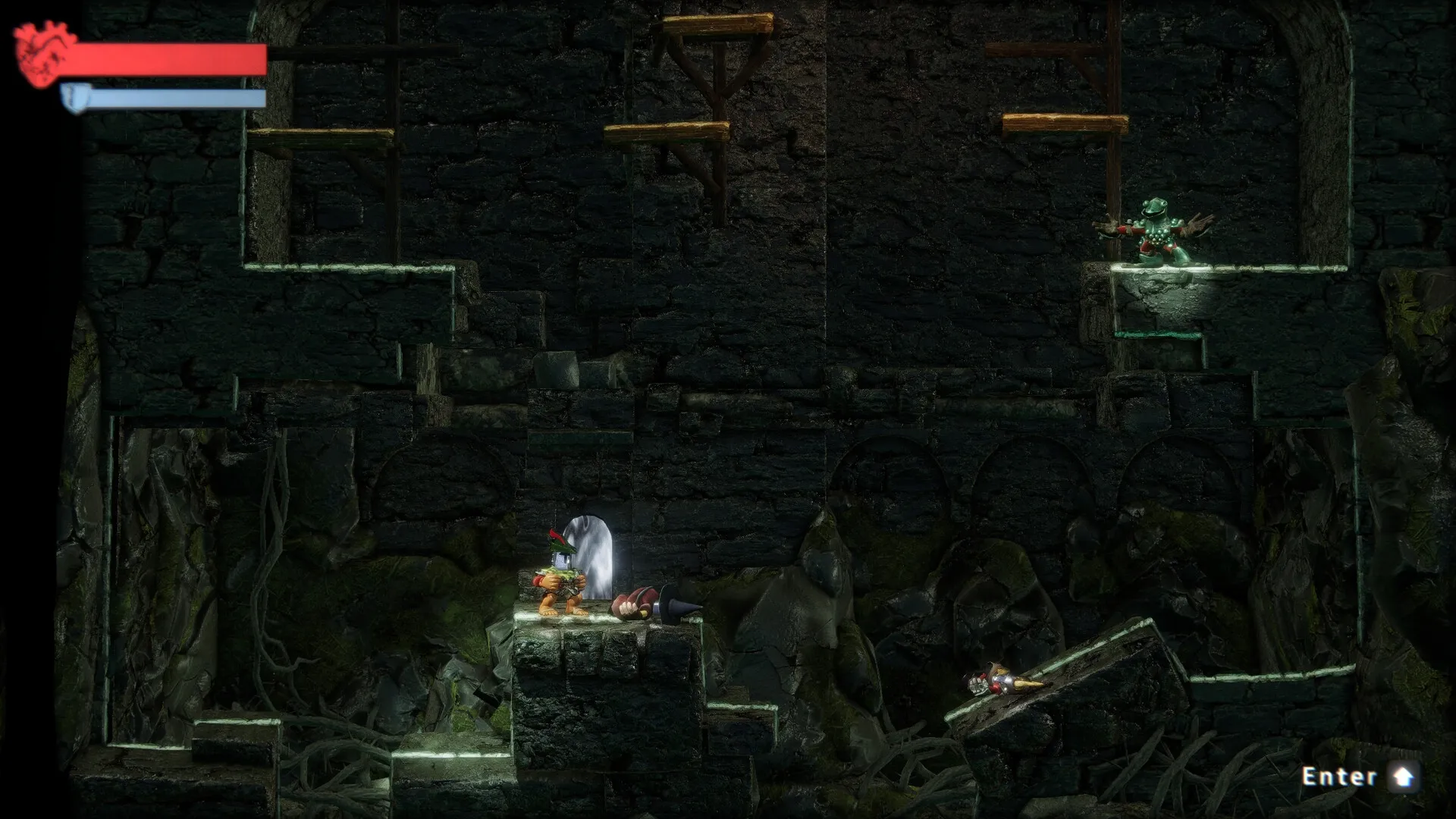 JUMP KING QUEST: Screenshot showing game interface and gameplay elements