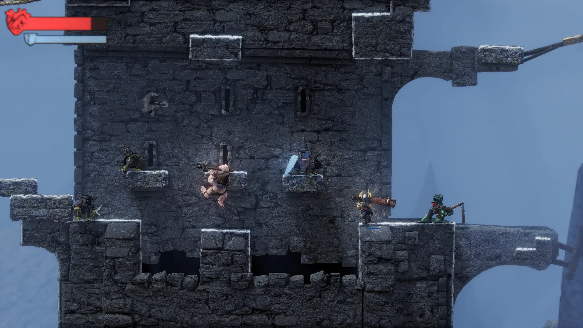 JUMP KING QUEST: Screenshot showing game interface and gameplay elements