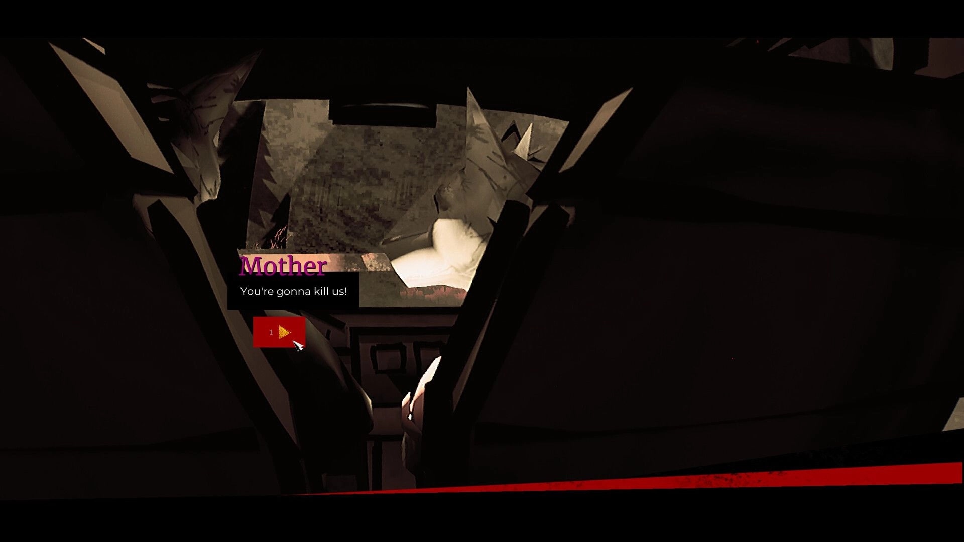 MAW: Dialogue with Mother in car interior, tense conversation with dark forest scenery outside