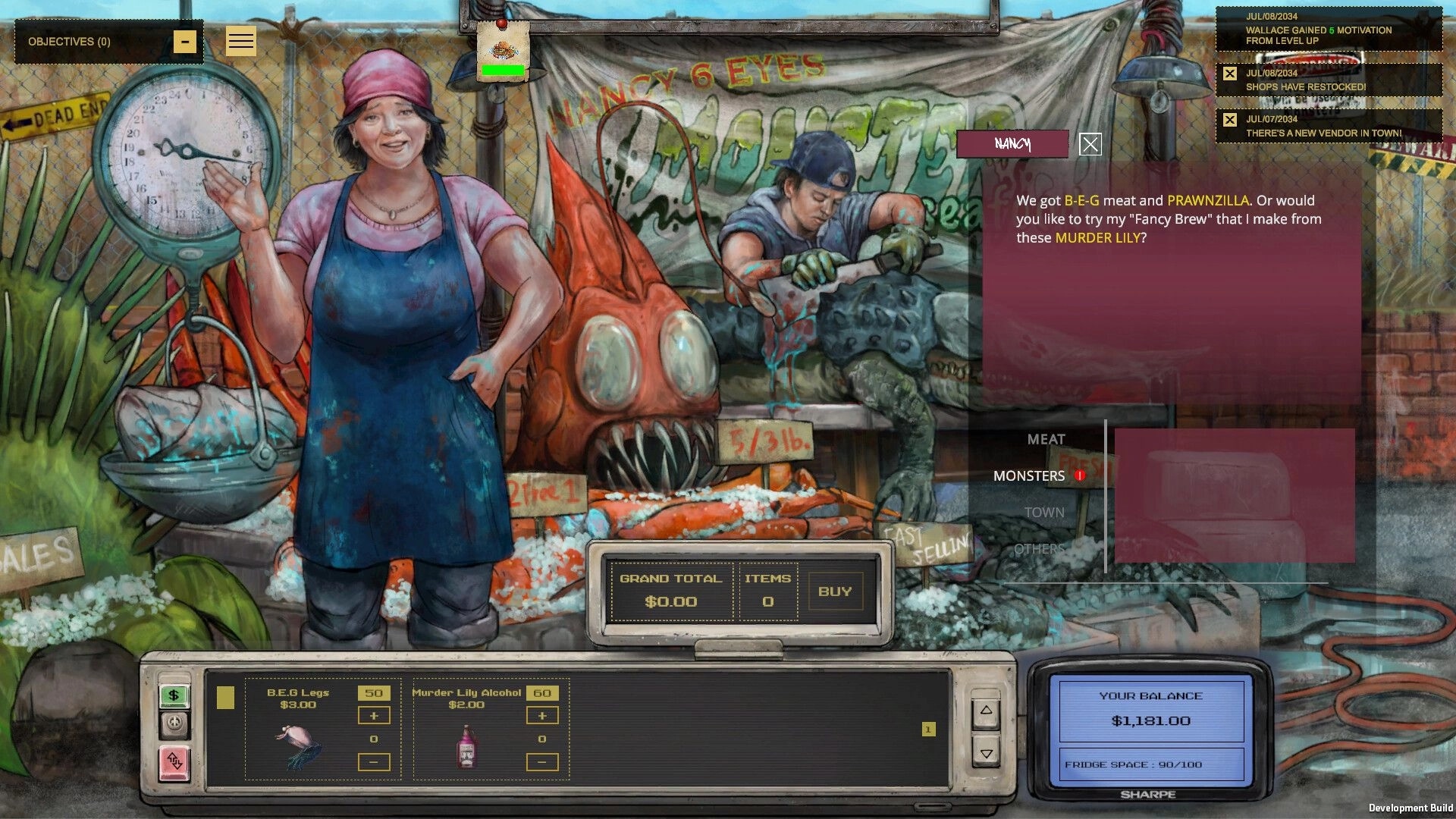 Midwest 90: Screenshot showing game interface and gameplay elements