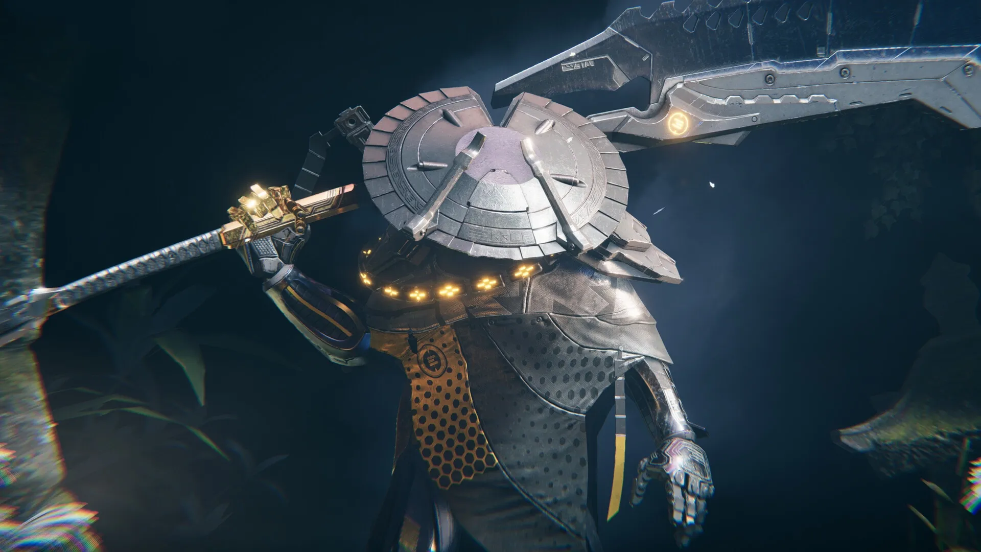 Morbid Metal: Armored character wielding massive sword in dark, atmospheric forest setting