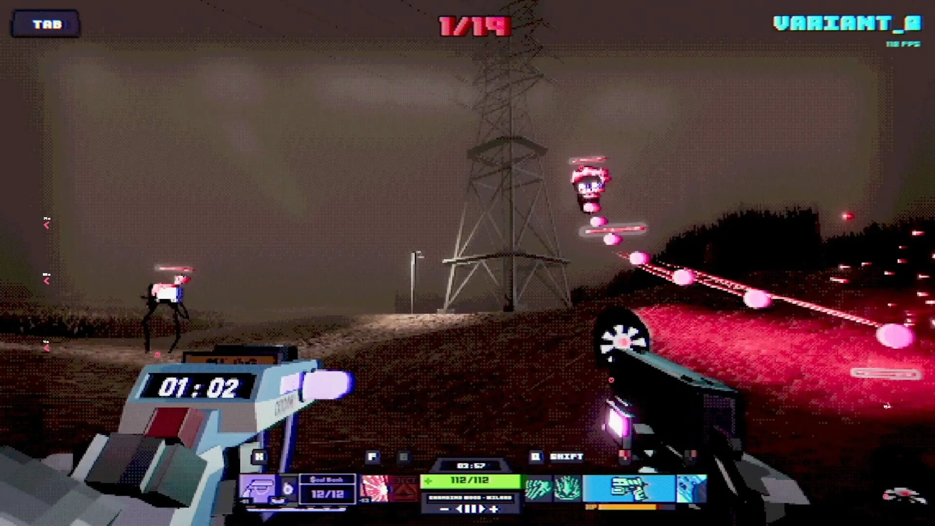 ODDCORE: Screenshot showing game interface and gameplay elements