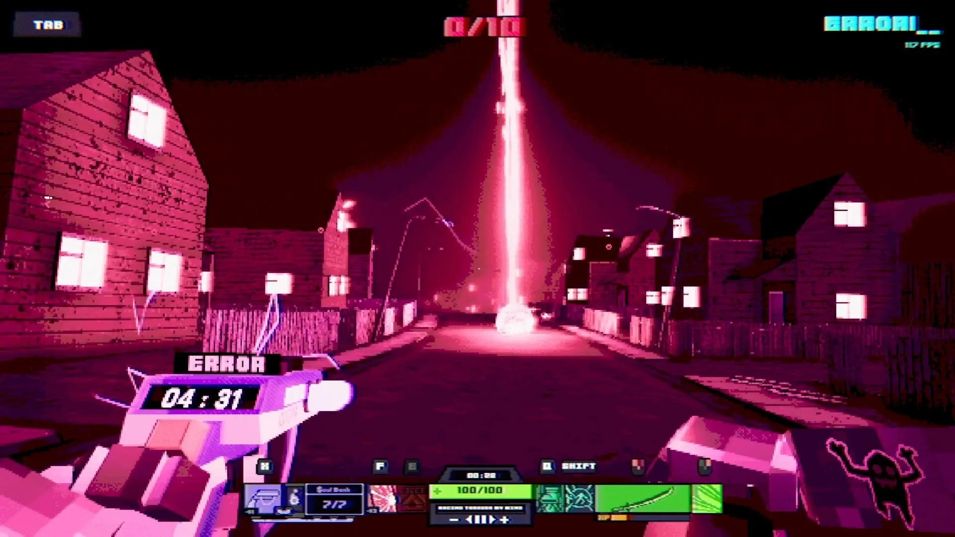 ODDCORE: Screenshot showing game interface and gameplay elements