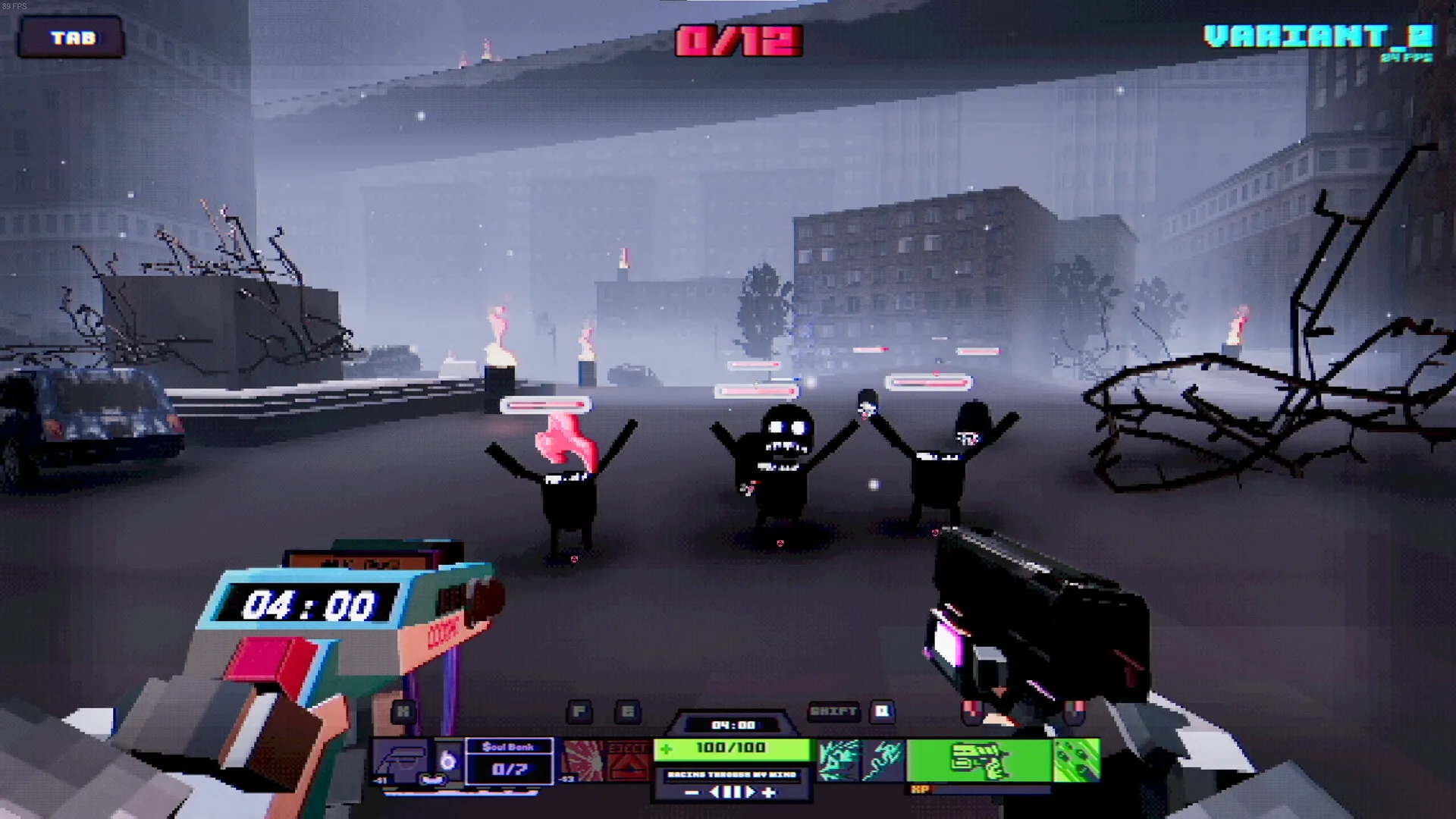 ODDCORE: Screenshot showing game interface and gameplay elements
