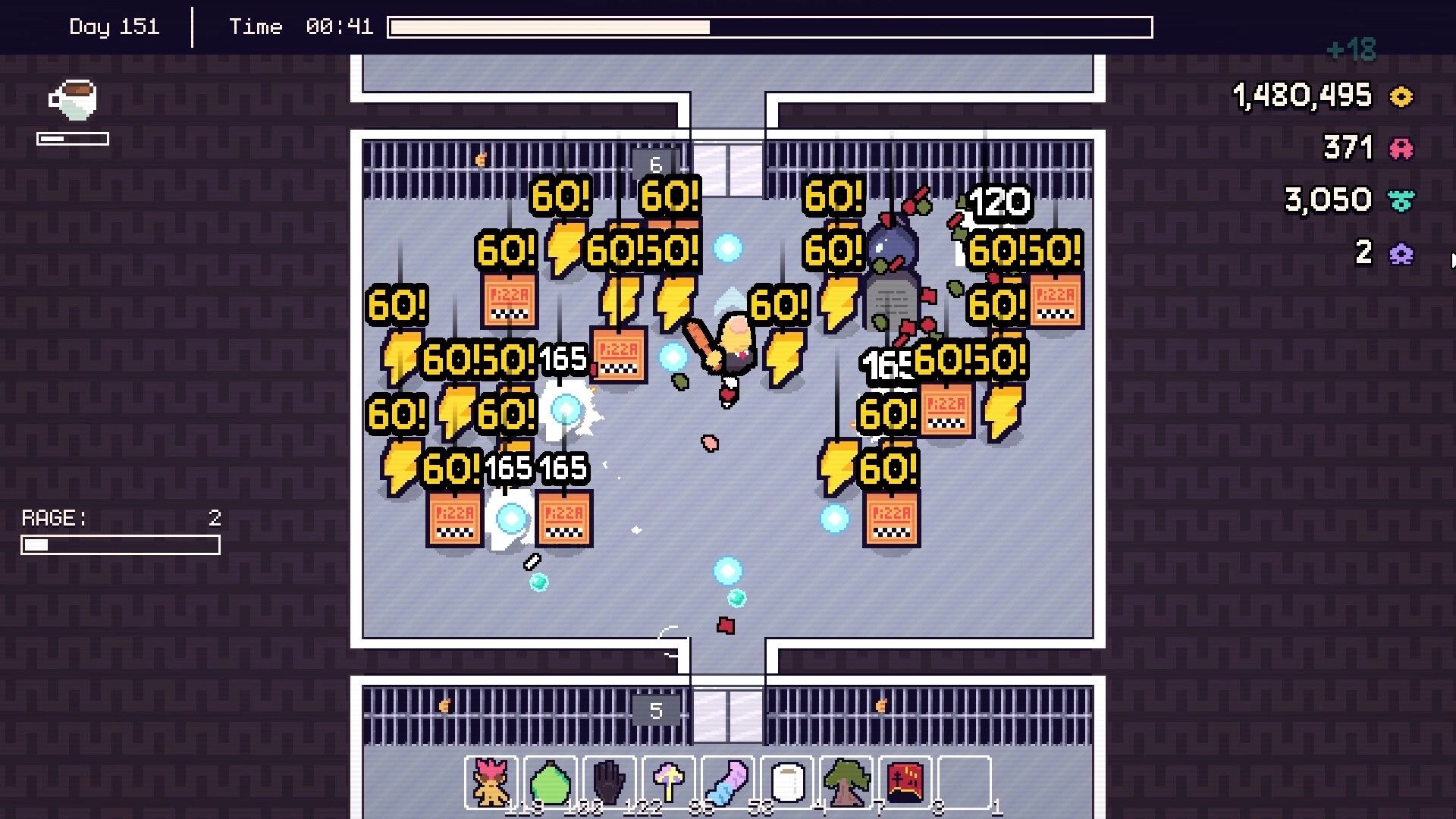 Piñata Go Boom: Piñata smashing frenzy in a confined arena with score and inventory displayed