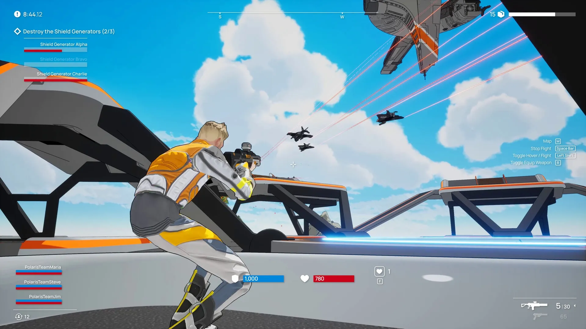 POLARIS™: Screenshot showing game interface and gameplay elements