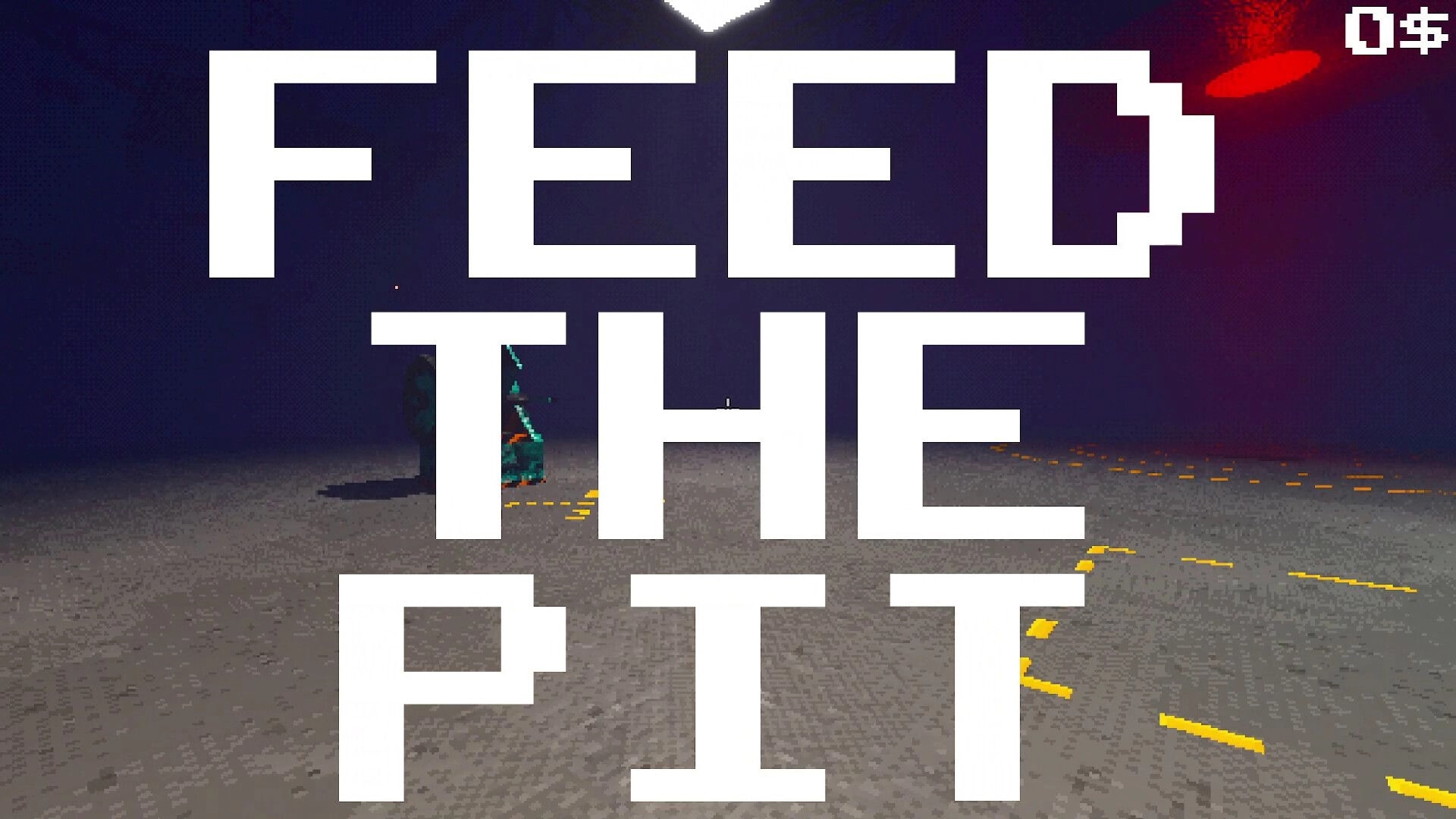 Project P.I.T.T.: “FEED THE PIT” title text over foggy lot with yellow markings and HUD icons.