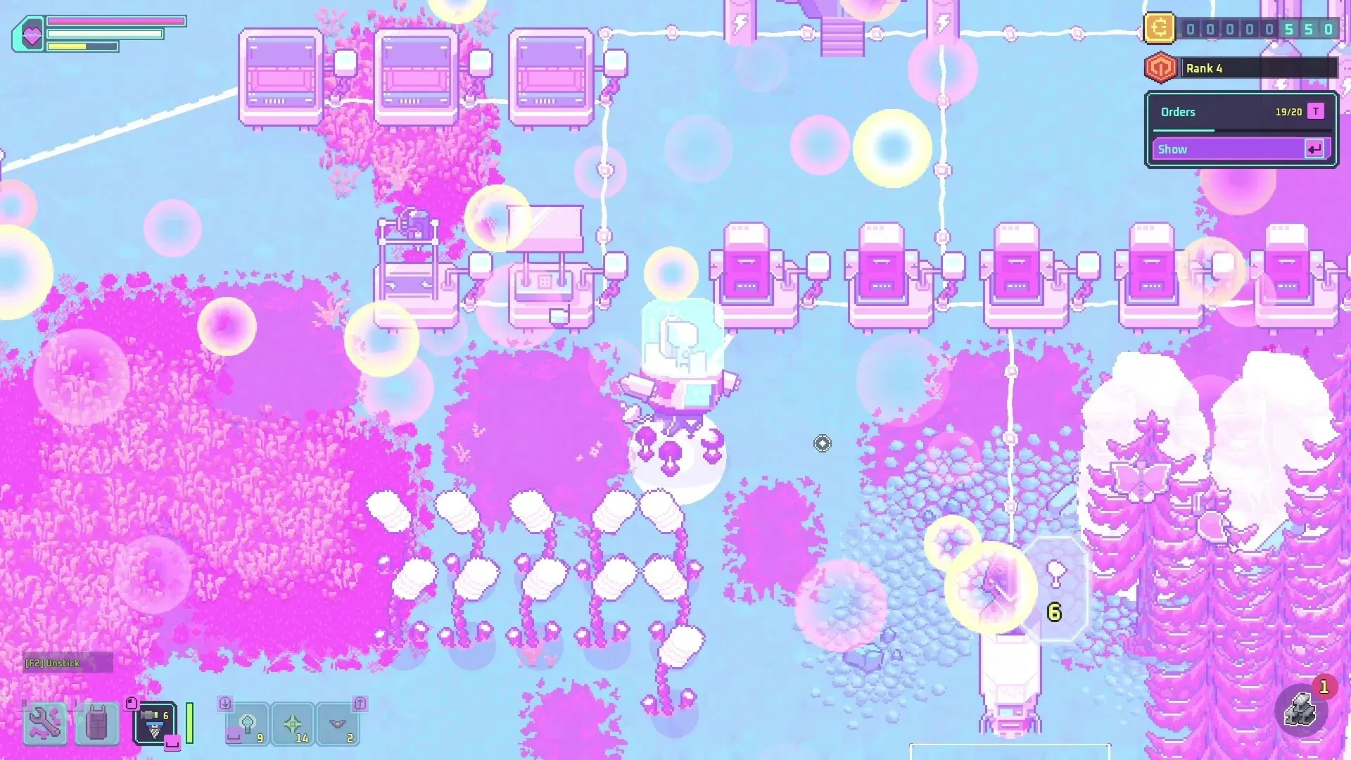 Prospector: Building automation systems with connected machines in a vibrant, alien landscape