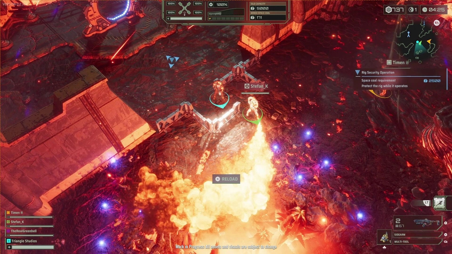 Rockhounds: Stefan_K and squad defend base against fiery explosion on alien planet surface
