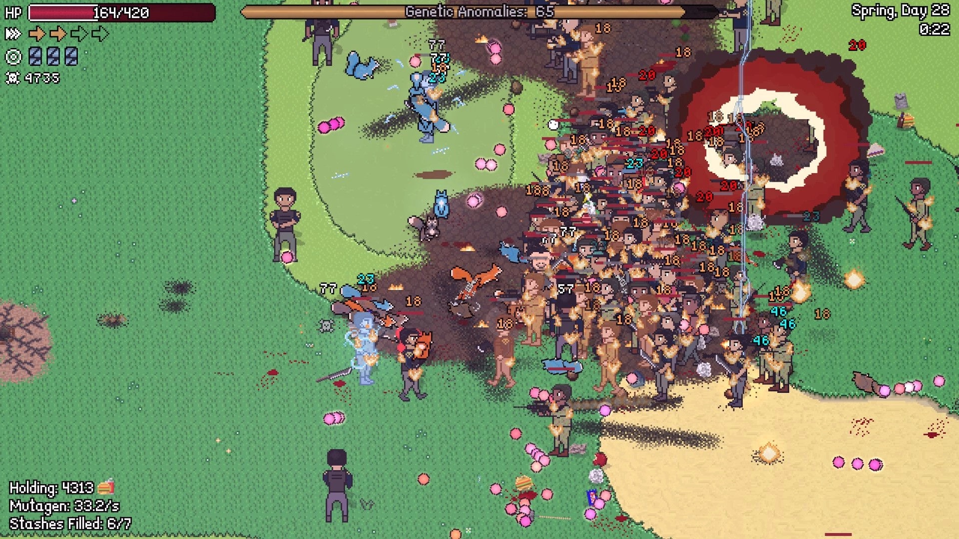 Scurry: Squirrels unleash chaos on golfers with lightning and mind control on a crowded golf course.