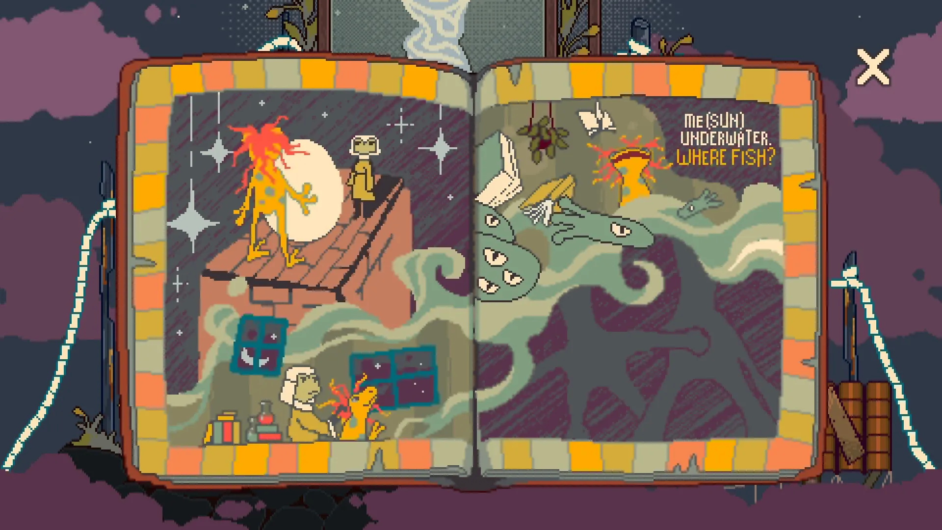 Shine On, My Little Sun: Illustrated book with vibrant scenes of the Sun exploring a mystical world