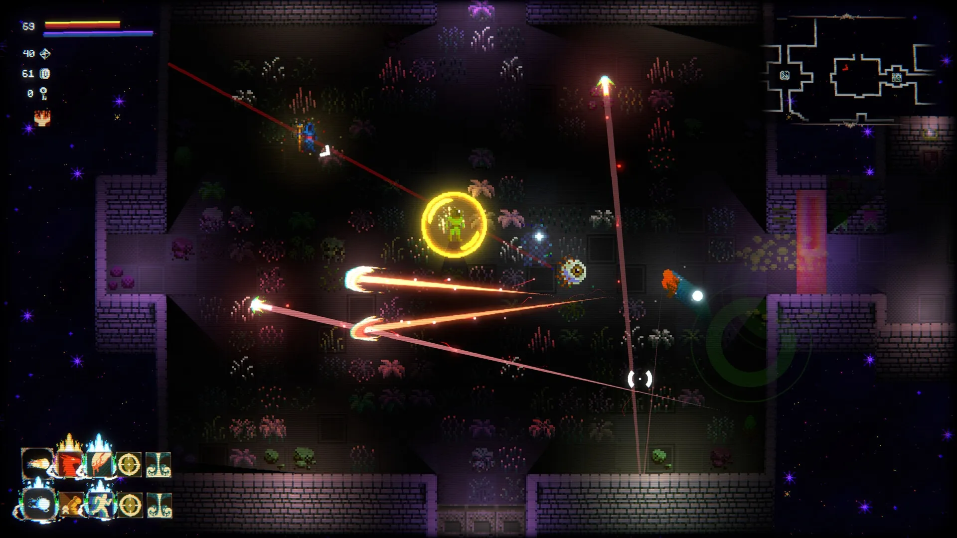 spellloom: Intense combat with Spellweaver casting spells in a dark, dungeon-like environment