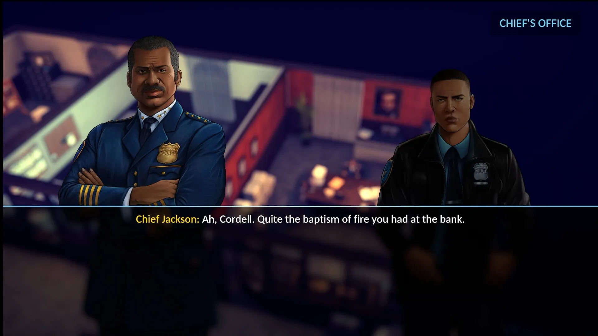 The Precinct: Screenshot showing game interface and gameplay elements