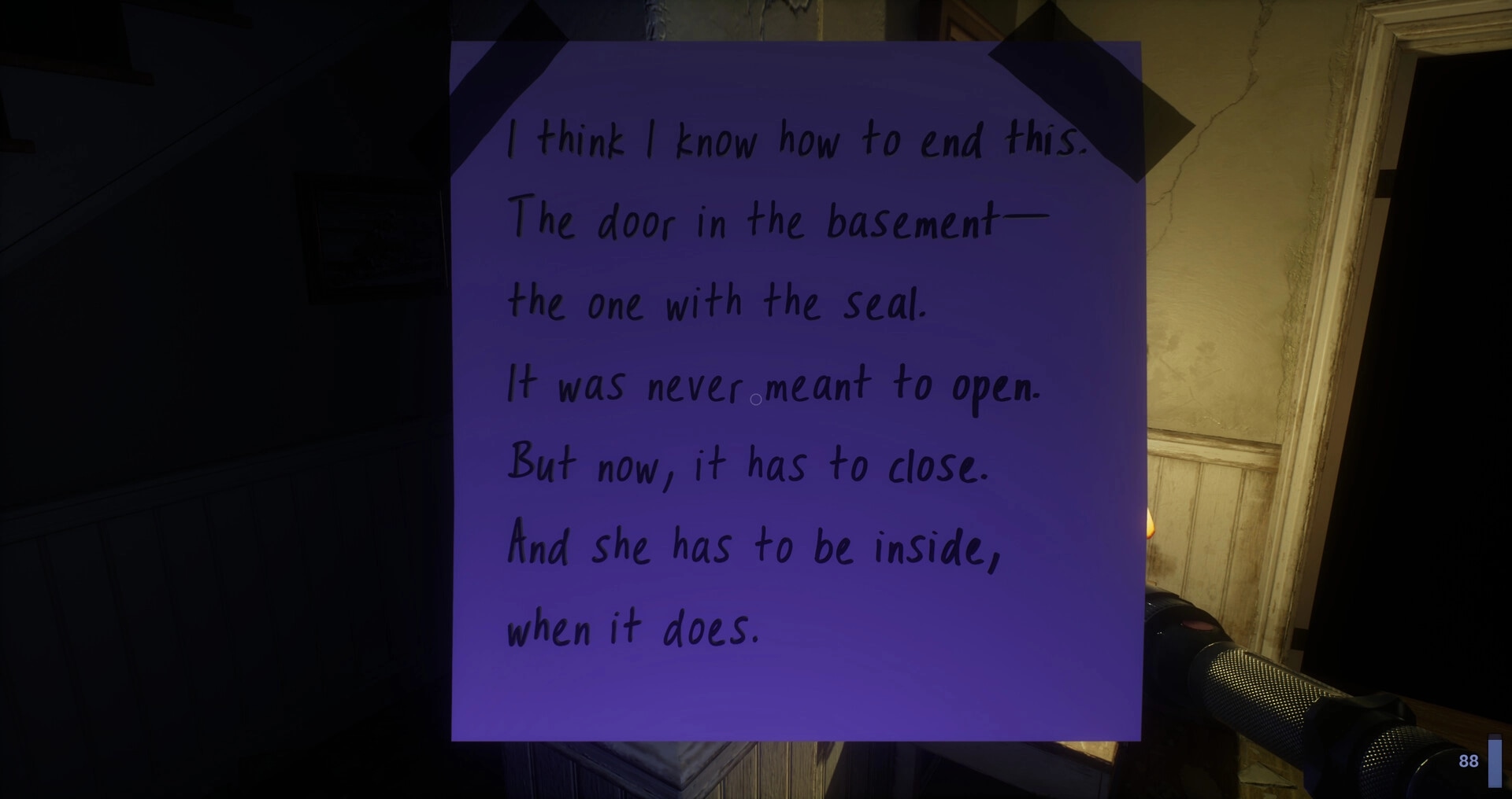 Unsealed: Screenshot showing game interface and gameplay elements