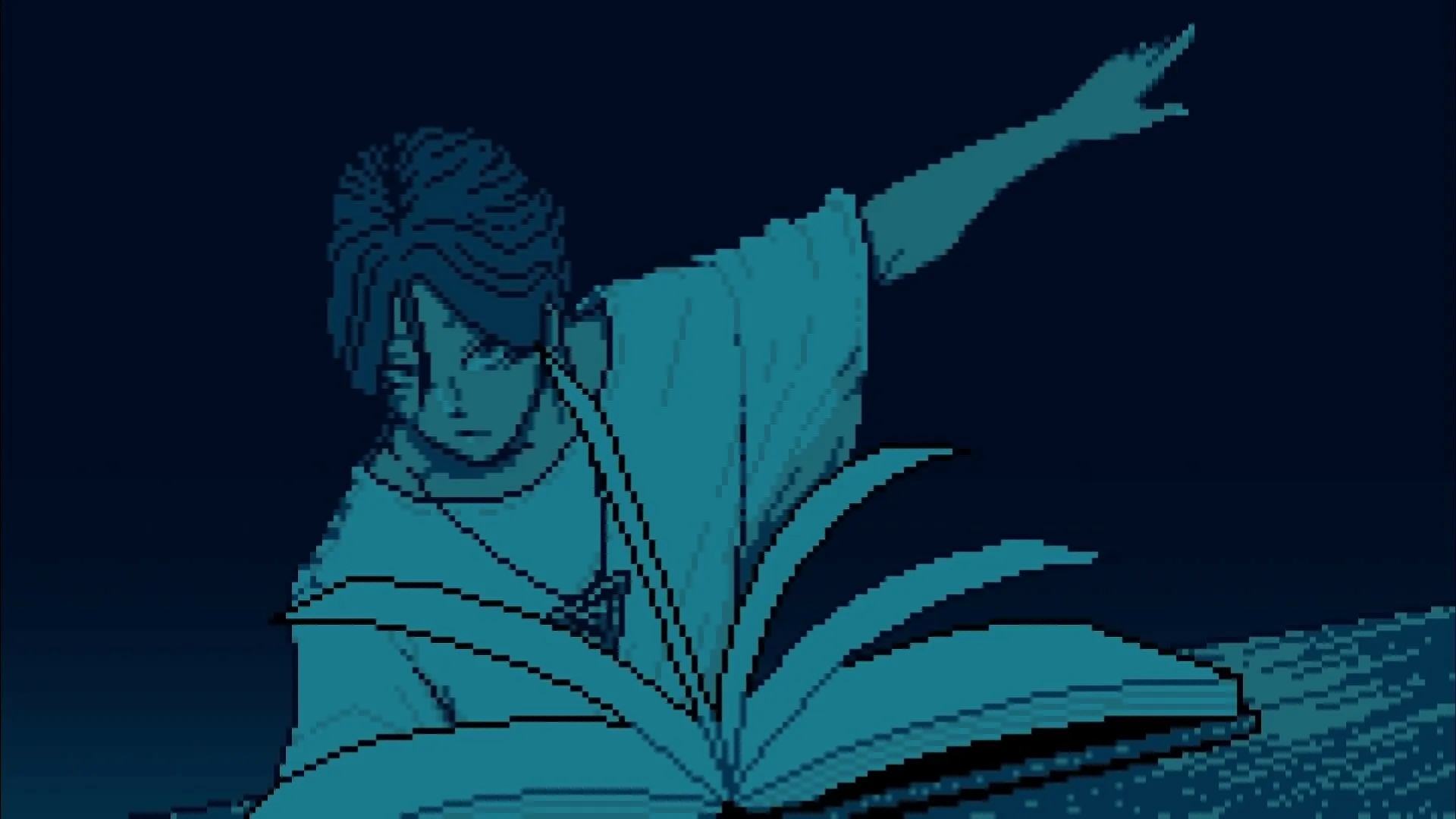 Urban Myth Dissolution Center: Psychic Director casting spell over an ancient tome in a dark room