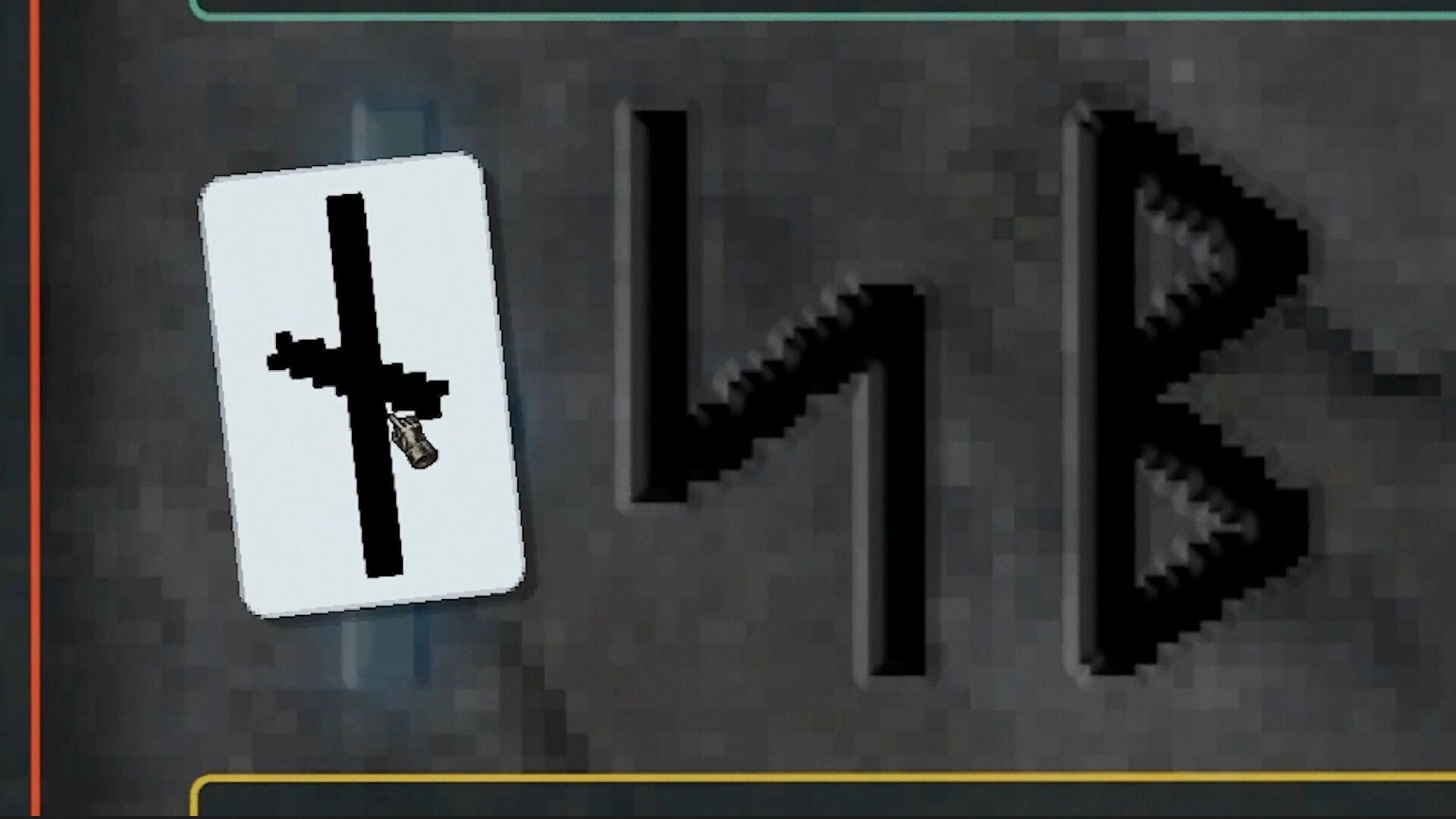 VÖLUND: Rune selection screen with mysterious symbols and a card displaying a blacksmith's hammer