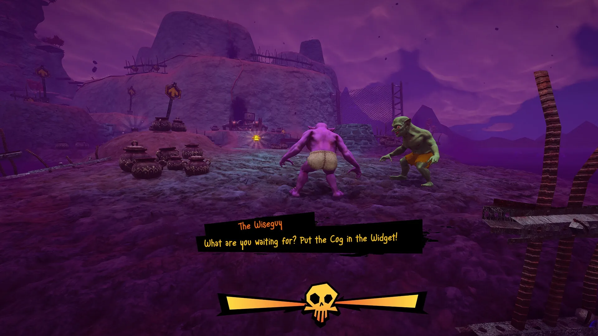 Watch Out For Goblins!: Screenshot showing game interface and gameplay elements
