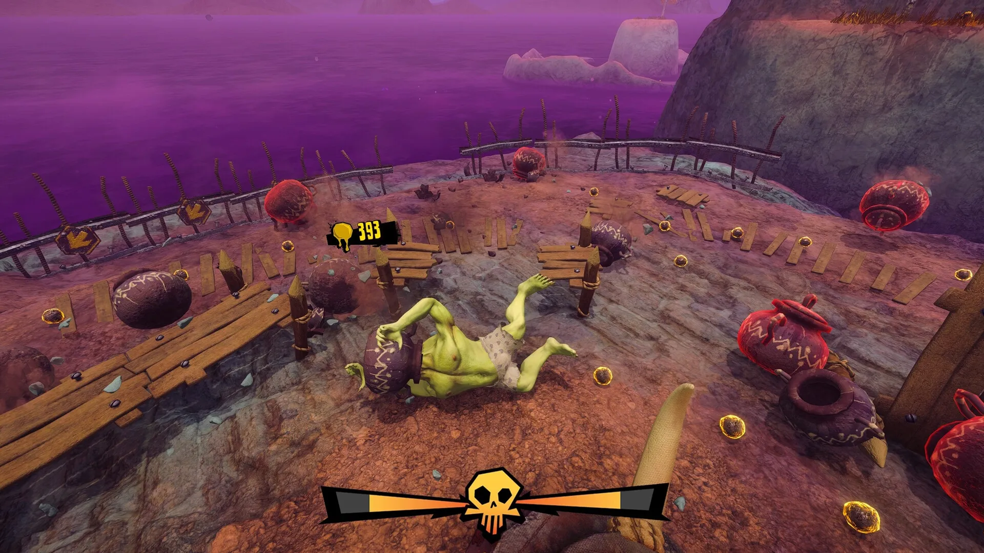 Watch Out For Goblins!: Screenshot showing game interface and gameplay elements