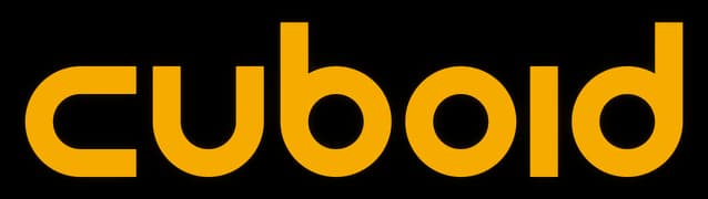 CUBOID: Rounded, chunky lowercase lettering with thick outline and concentric insets.