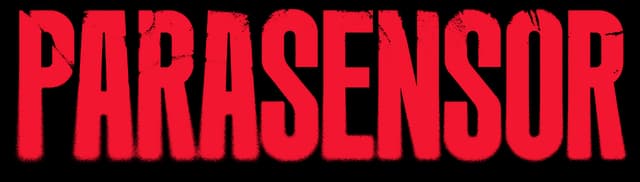 Parasensor: Bold condensed uppercase with distressed edges and subtle vertical streaks.