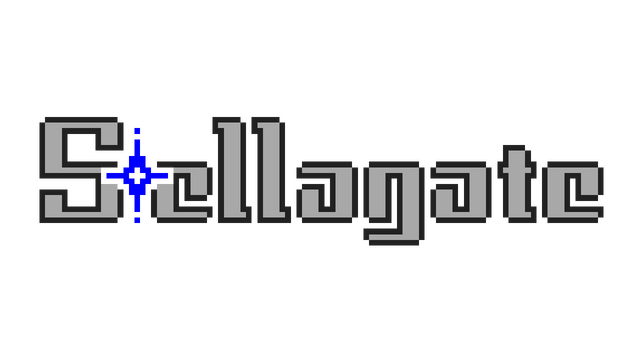 Stellagate: Retro pixelated font with a vibrant blue star accent after the 'S'.