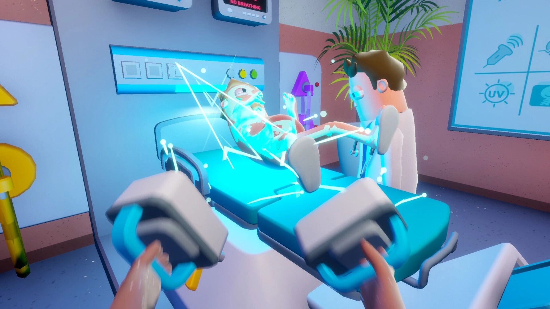 Night Shift Hospital - Gameplay playtest menggunakan defibrillator