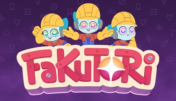 Three cartoon robots smile and gesture, wearing yellow hard hats and uniform on a purple background with symbols.