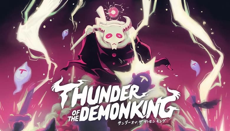 Thunder of the DemonKing: Demon King unleashes thunder, defeating ghostly foes in a mystical realm with glowing skies.